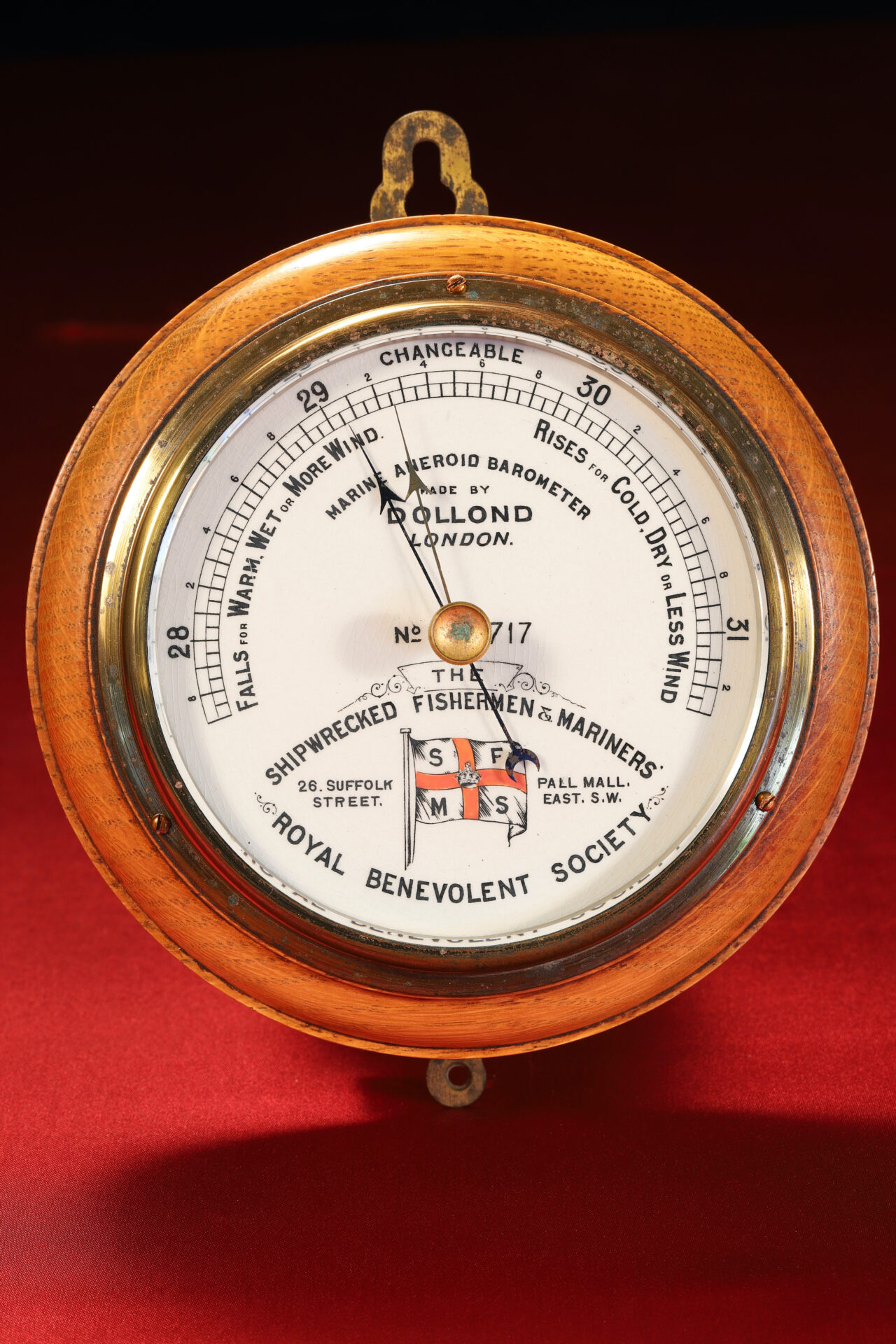 Dollond Shipwrecked Mariners Society Barometer No 717 c1895