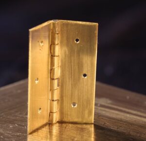 Image of a hinge made from scratch