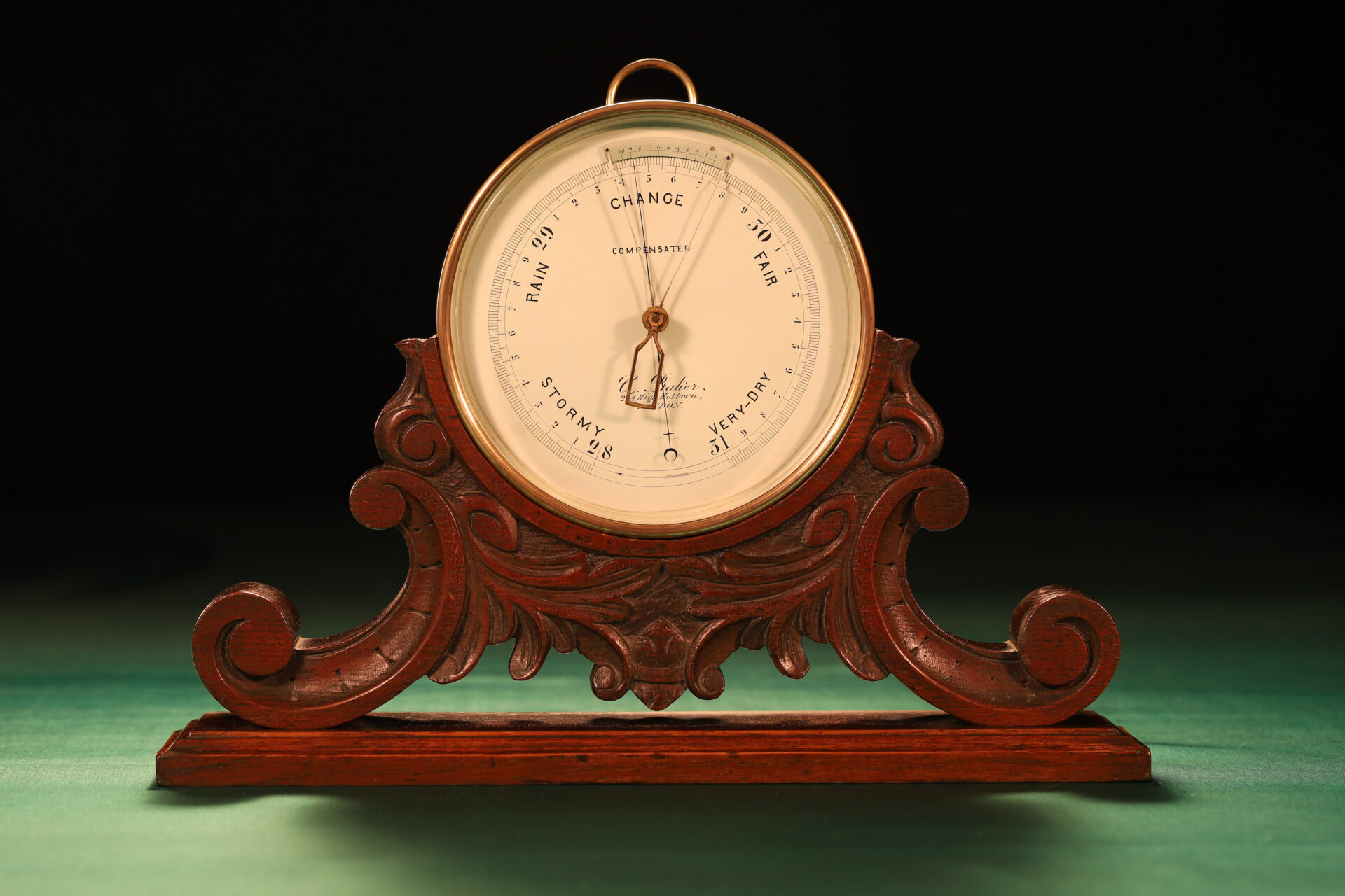 Charles Baker Mantle Barometer c1909