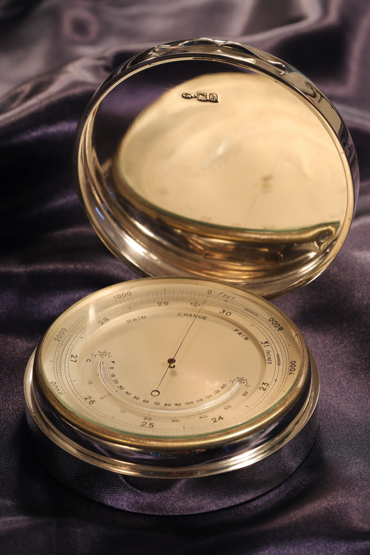 Thornhill Large Silver Travelling Barometer_4a