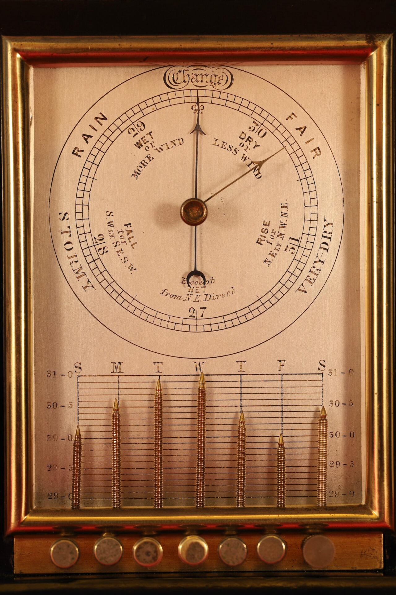 French Recording Aneroid Barometer or Barograph_6a