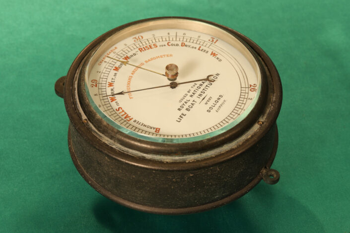 EARLY RNLI FISHERMANS MARINE BAROMETER BY DOLLOND No 657 c1883