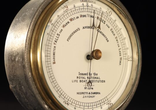 RNLI FISHERMANS MARINE BAROMETER BY NEGRETTI & ZAMBRA No 1074 c1884