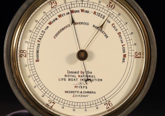 RNLI FISHERMANS MARINE BAROMETER BY NEGRETTI & ZAMBRA No 1272 c1884