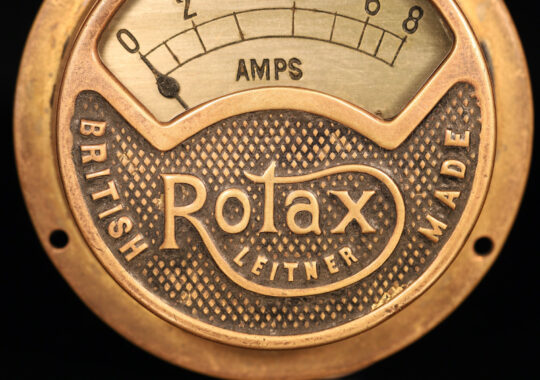 VERY SCARCE AUTOMOTIVE CAR ROTAX AMMETER c1910