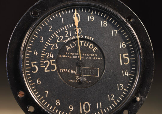 WWI US ARMY SIGNAL CORPS AVIATION SECTION AIR ALTIMETER BY TYCOS NO 8431 c1917