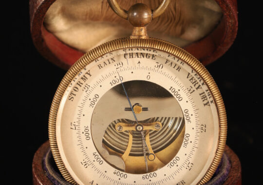 VERY UNUSUAL EARLY OPEN DIAL POCKET BAROMETER BY BREGUET c1865 – Archive