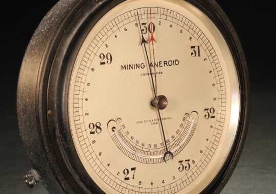 SCARCE MINING ANEROID BY SHORT & MASON FOR JOHN DAVIS & SON c1920 – Archive