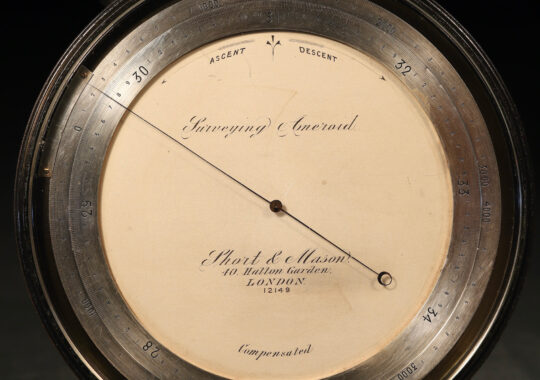 VERY UNUSUAL SURVEYING OR MINING ANEROID BY SHORT & MASON No 12149 c1890 – ARCHIVE