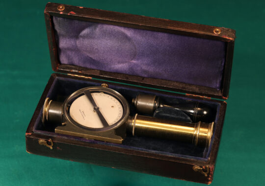 VERY SCARCE POCKET ALTAZIMUTH BY CASELLA FOR HUGHES & SON c1870