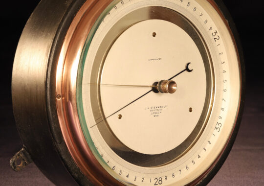 VERY UNUSUAL POSSIBLY PROTOTYPE BAROMETER BY STEWARD No 6345 c1900 – Archive