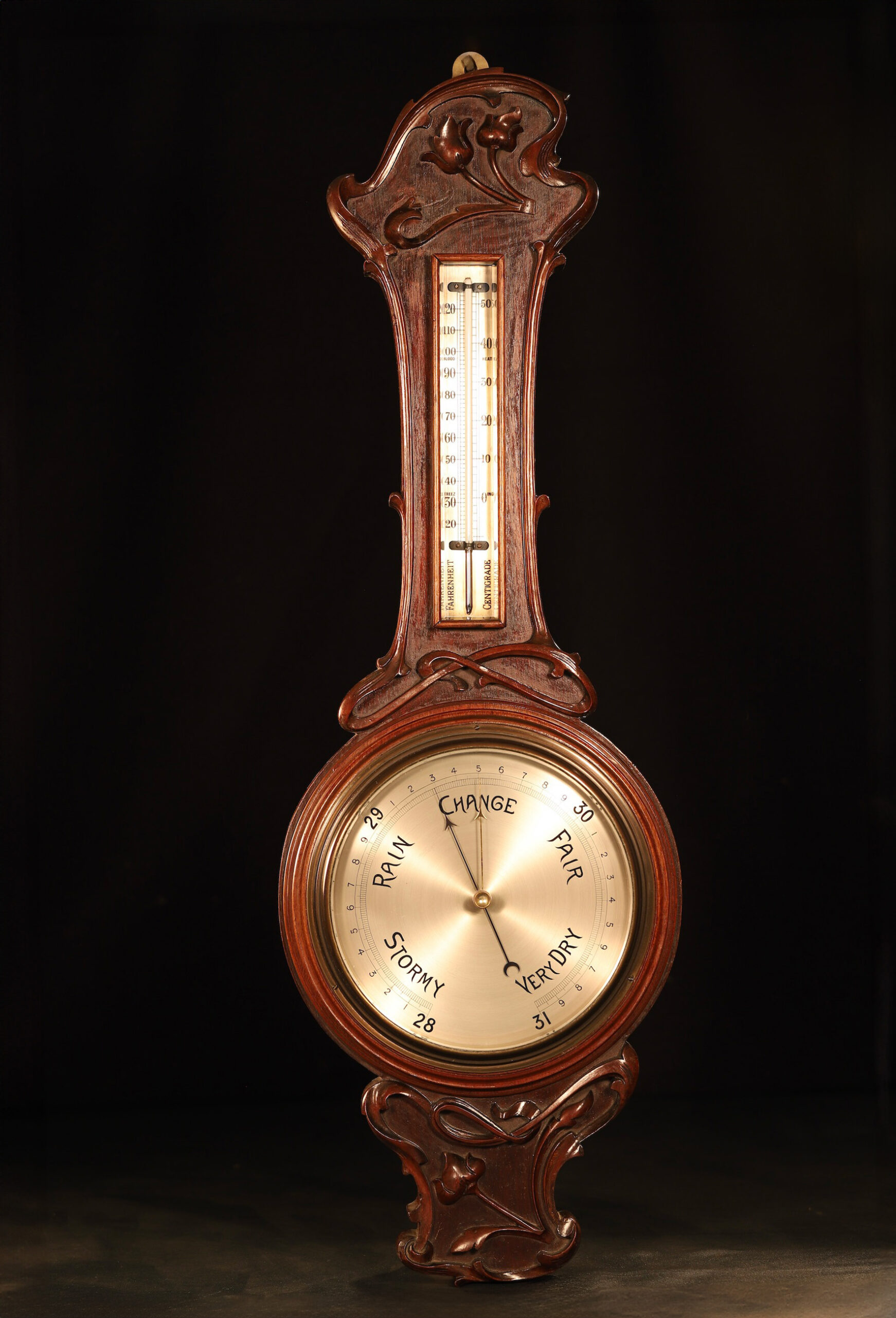 Art Nouveau Wall Barometer_3a