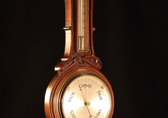 VERY ATTRACTIVE ART NOUVEAU WALL BAROMETER c1900
