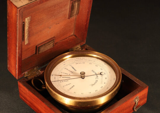 VERY EARLY AND IMPORTANT ANEROID BAROMETER RETAILED BY DOERFFEL No 200, BY REDIER FOR VIDIE c1846 – ARCHIVE