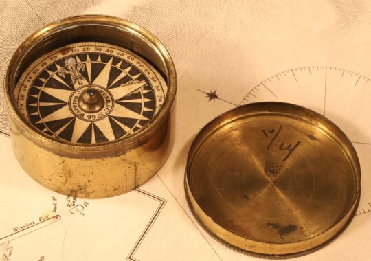 FINE EXPLORERS OR MARINERS POCKET COMPASS BY SPENCER & CO c1820