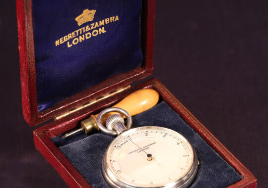 SILVER PEDOMETER BY OLIVER FOR NEGRETTI & ZAMBRA c1894 – ARCHIVE