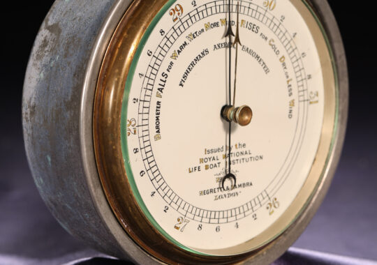 RNLI FISHERMANS MARINE BAROMETER BY NEGRETTI & ZAMBRA No 2842 c1889